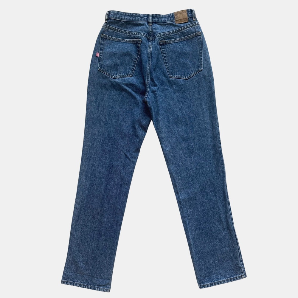 Sam & Libby Vintage 90s High Waisted Straight Leg Blue Mom Jeans Sz 8 Grunge - Picture 5 of 13